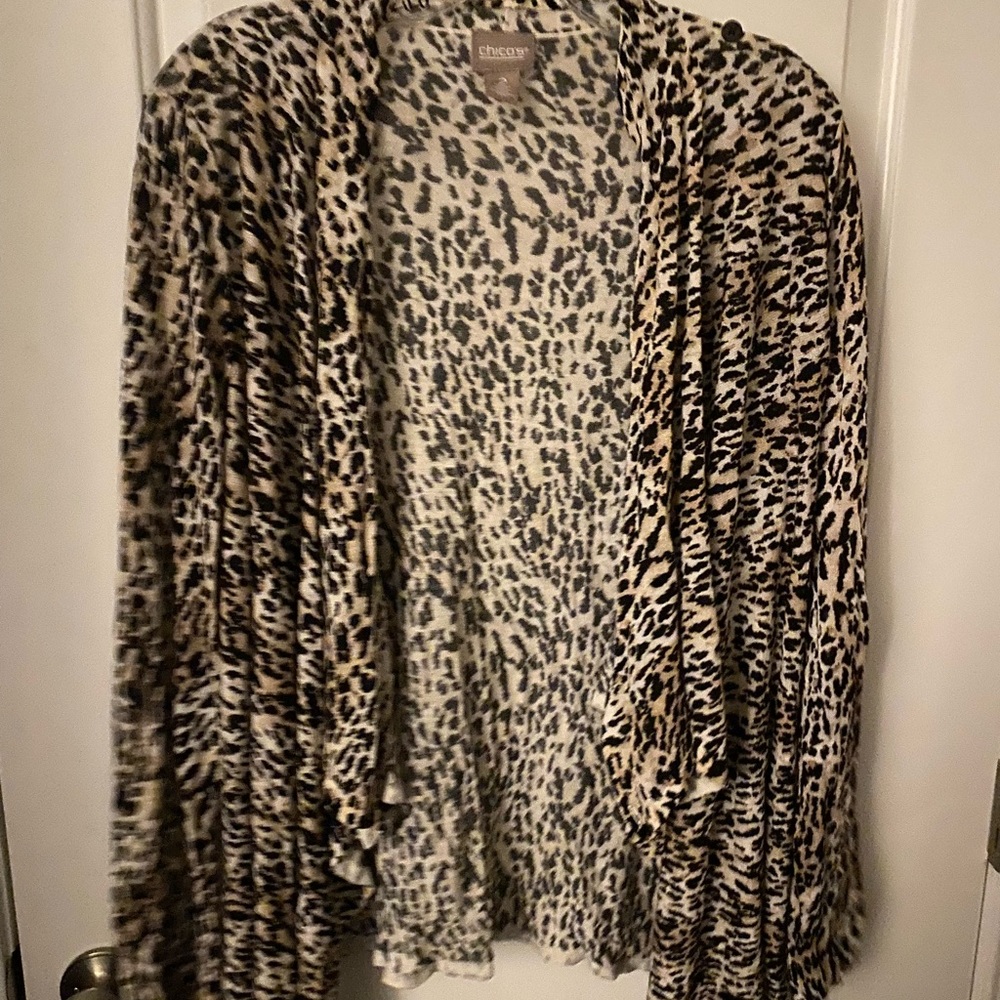 Chicos blouse animal print size 2 new with tags